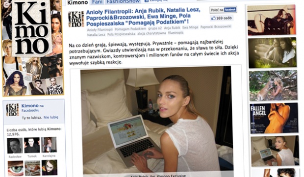 Kimono.pl angażuje celebrytów w filantropię
